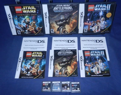 DS; LEGO Star Wars Complete Saga & Trilogy, Star Wars Battlefront & Episode 3,VG - Image 1 of 4