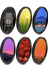 6 Stück Multi-Coated Professional Gradual Color Filter Kit Set mit Schutz F - Bild 1 von 7