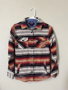 Rock & Roll Denium Southwestern Print Shirt Shacket Damen Gr. Small Western Druckknöpfe - Bild 1 von 7