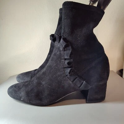 & Other Stories Botines Mujer Gamuza Cremallera Negro Talla 8 EU 39 Foto 1 de 4