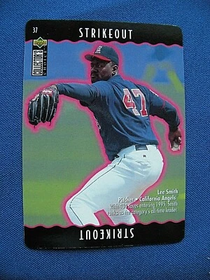 1995 Collectors Choice Baseball You Make the Play game Lee Smith Angels #37 - Image 1 of 2