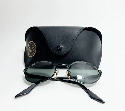 Gafas de sol Ray-Ban RB3007 W2896 ovaladas polarizadas de metal negro hechas en Italia Foto 1 de 4