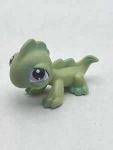 Figura 2004 Littlest Pet Shop LPS Iguana Lagarto Verde Púrpura Rosa - Imagen 1 de 5