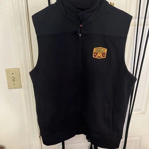 UNIVERSITY MINNESOTA ärmellose Herrenweste Jacke mit Reißverschluss Large lizenziert neu mit Etikett - Bild 1 von 7