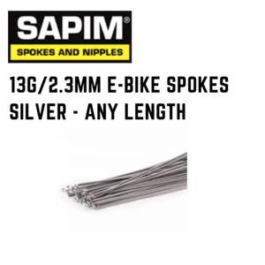 Sapim 13G Spokes - 2.3mm Silver Leader E Bike Spokes - various options - Picture 1 of 4