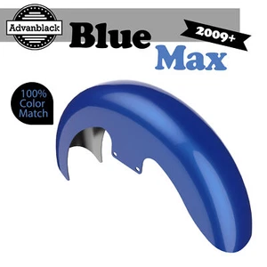 BLUE MAX Advanblack 19" Reveal Wrapper Hugger Front Fender For 09+ Harley - Picture 1 of 9