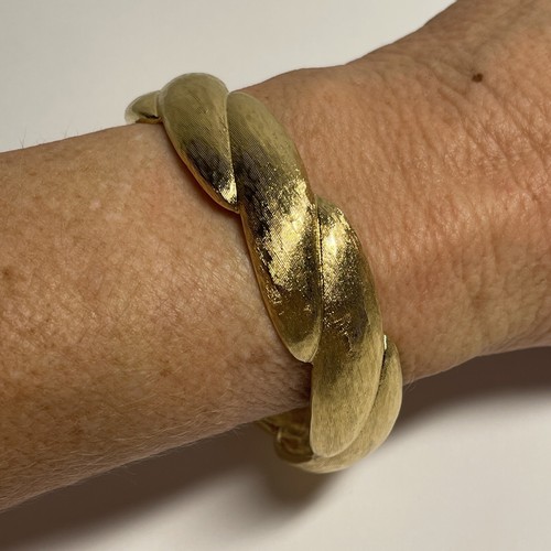 Bracciale Bracciale Vintage Givenchy Fiorentino Taglia Media 3 4"" Largo