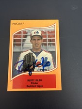1990 ProCards Rusty Kilgo #110 Rockford Expos signed autograph baseball card