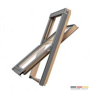 Velux Gruppe RoofLite+ Dachfenster Holz SLIM und Eindeckrahmen Komplettpaket - Bild 1 von 7
