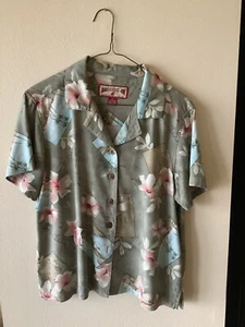 Caribbean Joe Tropical Shirt Womens Medium ( M), Three - Picture 1 of 5