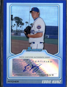 2010 Bowman Draft BPA-EK Eddie Kunz /199 RC Blue Refractor 11283