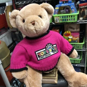 Vtg Toys R Us Time Sqaure New York Pink Shirt Teddy Bear - Animal Alley - Picture 1 of 6