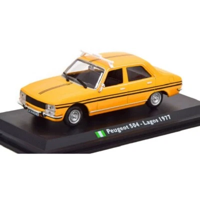 Peugeot 504 Lagos 1977 Taxi 1:43 Leo Models Modellauto metallauto - Bild 1 von 2