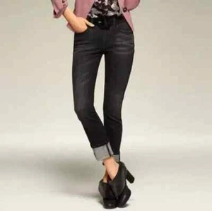 CAbi # 3560 Size 2 Black High Straight Jeans in Smolder $109 - Picture 1 of 1