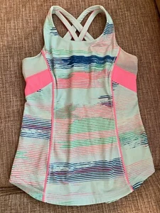 ivivva Racer Back Criss Cross Tank Top size 12 - Picture 1 of 3