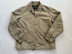 Filson Three Season Supply Jacke Herren mittelbraun Druckknopf Wollfutter lässig USA - Bild 1 von 8