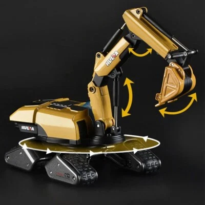Huina 1:50 New Alloy Excavator Model Vehicle Construction Engineering Truck New - Image 1 of 4