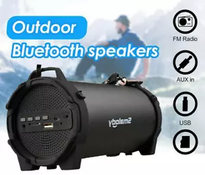 Portable Wireless Bluetooth Speaker Super Bass Stereo Radio HiFi FM TF AUX - Picture 1 of 9