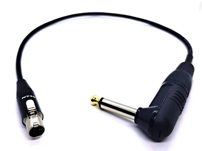 KABELBETRIEB Mini XLR-TRS-Hembra 4 pol. en 6,35 jack angular mono en vers. Longitudes