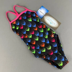 Dolfin Reliance Womens Swimsuit Size 22 Multicolor Tracer Poly UPF 50+ New w Tag - Picture 1 of 6