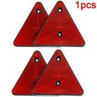 1pcs Safety Red Triangle Reflectors For Mounting on Rear Trailer O4L8