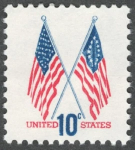 US. 1509. 10c. 50-Star and 13-Star Flags. MNH. 1973 - Picture 1 of 1