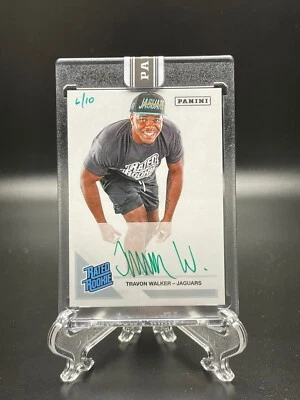 Travon Walker 2022 Panini Instant Next Day ON CARD AUTO GREEN ROOKIE SSP /10 - Image 1 of 3