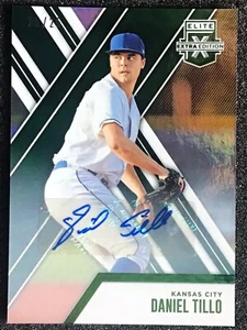 2017 Elite Extra Edition Baseball AUTO EMERALD / 25 DANIEL TILLO #106 MINT - Picture 1 of 8