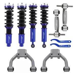 Adjustable Coilovers Front Rear Upper Camber Control Arms For Honda CR-V 97-01 - Picture 1 of 14