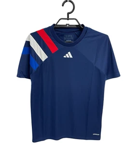 adidas boys jersey Football soccer blue red short sleeve size L (13-14) years - Picture 1 of 9
