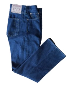 True Religion Lucky Luke Denim Relaxed Jeans Button Fly 34x35 MINT CONDITION - Picture 1 of 8