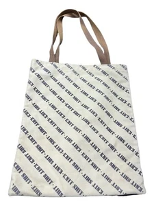 Knit Shi* Natural Canvas Tote Bag Knitting Snarky Project Bag 16” X 13” - Picture 1 of 9