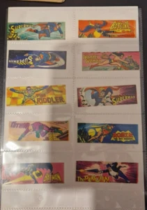 Vintage Vending Machine Sticker THE JOKER 1979 DC Comic Mini Card x 10 stickers - Picture 1 of 7