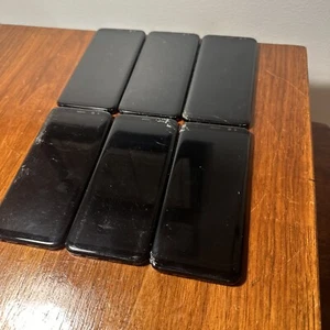 6 Samsung Galaxy S8 SM-G950U 64GB Midnight Black With Cracked Screens - Picture 1 of 7
