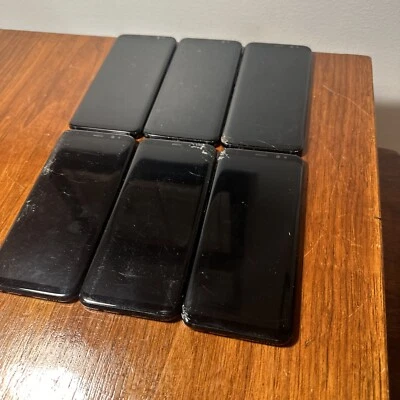 6 Samsung Galaxy S8 SM-G950U 64GB Midnight Black With Cracked Screens - Image 1 of 4