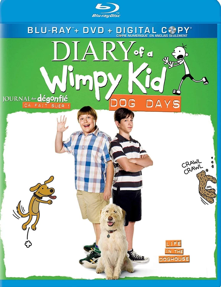 NEW Diary Of A Wimpy Kid 3 BLU RAY+DVD+DIGITAL 2 DISC SET DOG DAYS MOVIE - Image 1 of 1