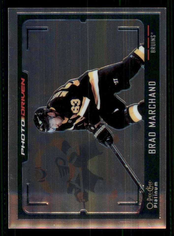2021-22 O-Pee-Chee Platinum Photo Driven #PD4 Brad Marchand - Image 1 of 2