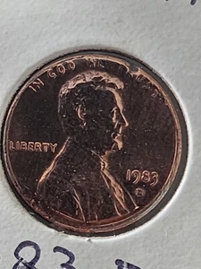 1983 D Lincoln Memorial PENNY ERROR V.D.B.Slanted D Mint Mark Rare - Picture 1 of 5