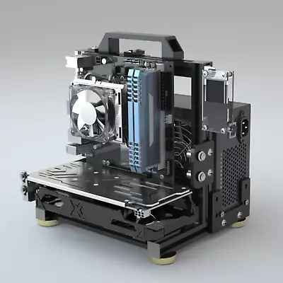 Banco prova telaio assemblaggio creativo PC, custodia telaio aperto, computer fai da te Motherbo - Immagine 1 di 4
