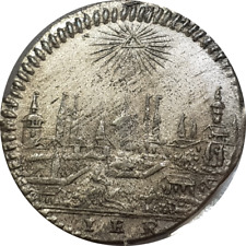Nurnberg 1 Kreuzer 1806 Silver Coin City View Unc One Year Type Nuremberg