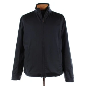 Kired Kiton NWT Kitr Cashmere Reversible Jacket Size 52 (L US) In Blue & Black - Picture 1 of 13