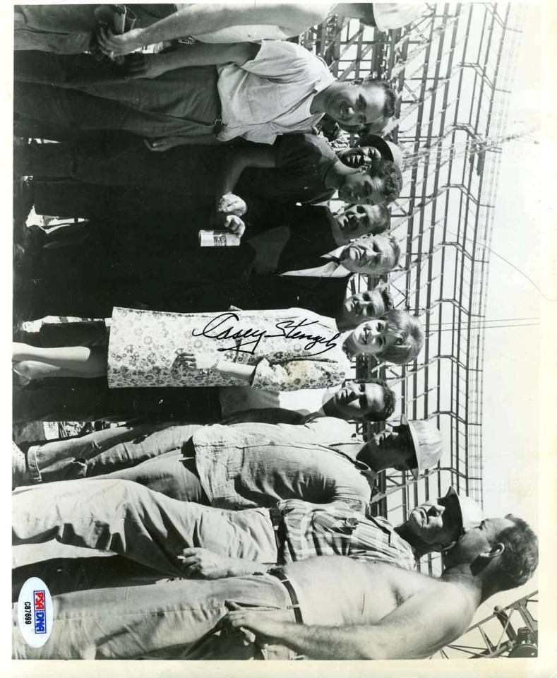 Casey Stengel Psa Dna Autograph  8x10 Photo Authentic Hand Signed - Image 1 of 1