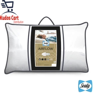 Sealy Memory Airflow Pillow Breathable Cotton Memory Foam Washable Comfort Soft - Picture 1 of 12
