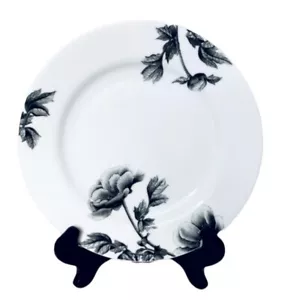 Royal Worcester SCHWARZE PFINGSTROSE Blumen Porzellan 8 3/8" Salatteller - Bild 1 von 4