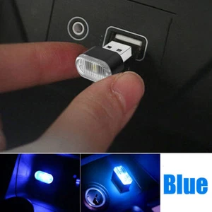 Mini LED USB Innenraum Neon Atmosphäre Licht Ambiente Lampe Birne Auto Zubehör - Picture 1 of 11