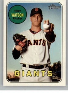2018 Topps Heritage High Number #599 Tony Watson San Francisco Giants - Picture 1 of 2