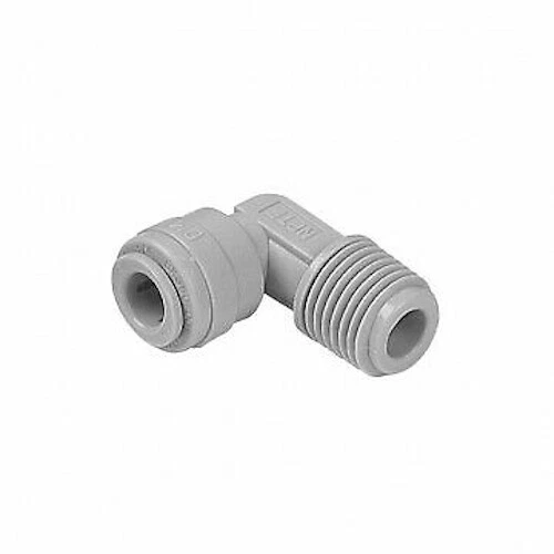 Reducing Elbow Connector ¦ 3/8" Male NPTF x 1/4" Pushfit ¦ DMFit AME0406 - Image 1 of 1