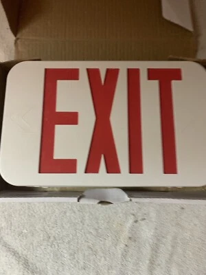 Progress Lighting 120-Volt White Integrated LED Exit Sign PETPE-UR-30 - Image 1 of 4