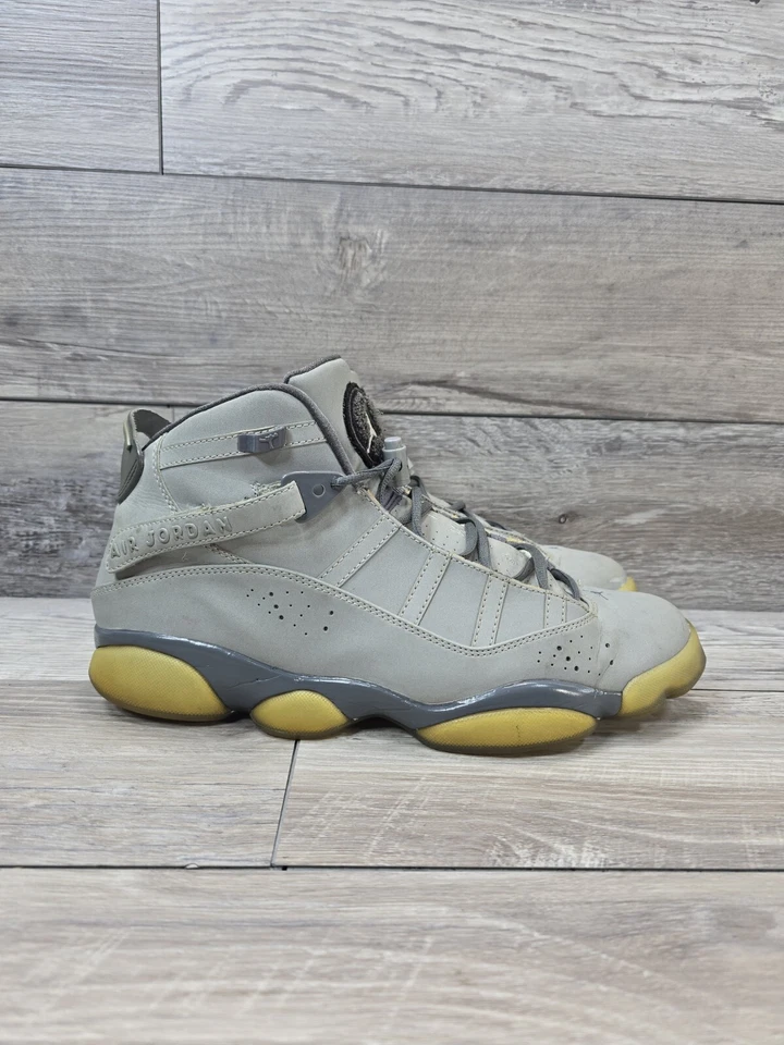 Nike Air Jordan 6 Rings Mens Size 11.5 Gray Athletic Shoes Sneakers 322992-001 - Image 1 of 4