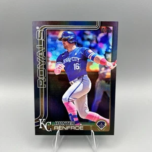 2025 Topps Series 2 #598 Hunter Renfroe Black Rainbow Foil /10 KC Royals SSSP - Picture 1 of 2
